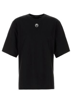 T-shirt in cotone nero MARINE SERRE | MTT077BCJER0009BK99